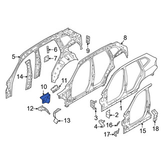 BMW OE - Front Left Fender Apron Extension