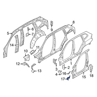 BMW OE - Rear Left Upper Fender Bracket