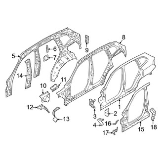 BMW OE - Pillars, Rocker & Floor - Hinge Pillar