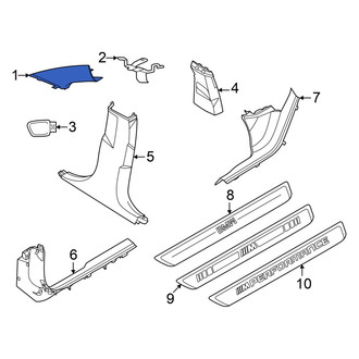 BMW OE - Left Body A-Pillar Trim Panel