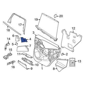 BMW OE - Front Left Inner Interior Door Handle