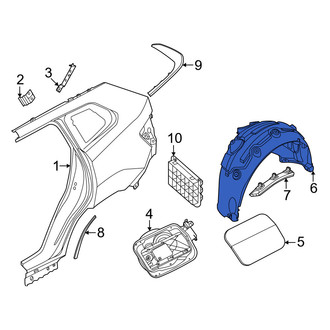 BMW OE - Rear Right Quarter Panel Splash Shield