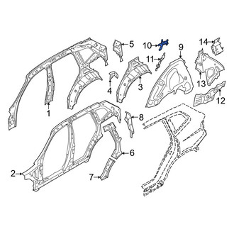 BMW OE - Left Upper Inner Wheel Housing Bracket
