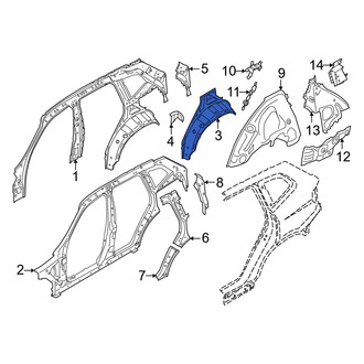 BMW OE - Rear Right Outer Wheel Housing Side Panel