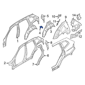 BMW OE - Left Outer Wheel Housing Bracket