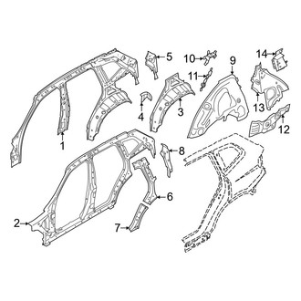 BMW OE - Quarter Panel - Inner Structure