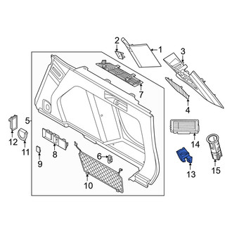 BMW OE - Left Quarter Panel Trim Panel Bracket