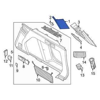 BMW OE - Front Left Body C-Pillar Trim Panel