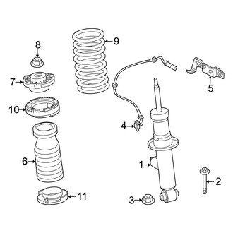 BMW OE - Rear Suspension - Struts & Components (With Adaptive Suspension), (xDrive30)