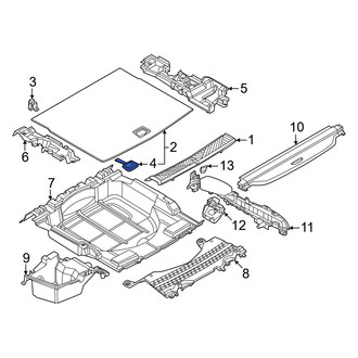 BMW OE - Rear Spare Tire Compartment Cover Latch