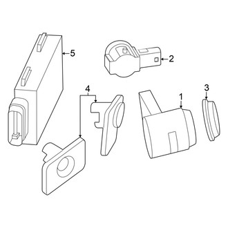 BMW OE - Rear Bumper - Electrical Components