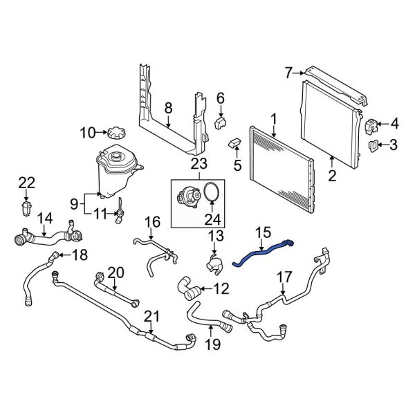 BMW OE 17128627119 Turbocharger Coolant Return Line