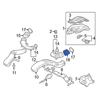 BMW OE - Left Engine Air Intake Hose Adapter