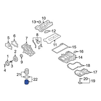BMW OE - Engine Oil Filter Housing Cover