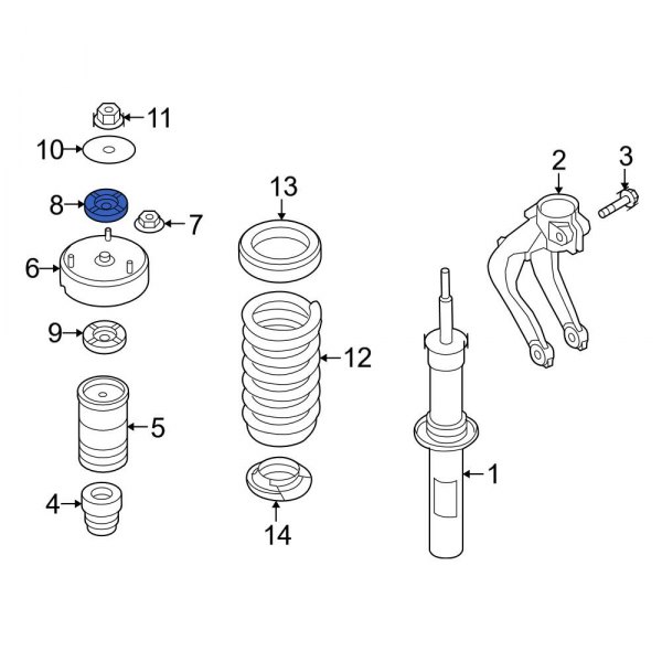 Suspension Shock Absorber Mount Insulator