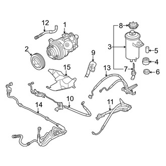 BMW OE - Steering Gear & Linkage - Pump & Hoses (With Adaptive Drive), (3.0L Gas)