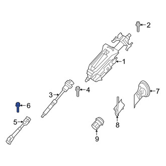 BMW OE - Upper Steering Column U-Joint Bolt