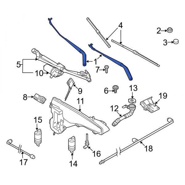 Windshield Wiper Arm