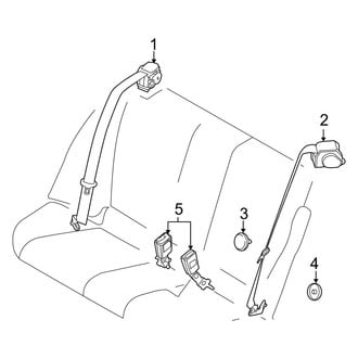 BMW OE - Restraint Systems - Rear Seat Belts (Gas)