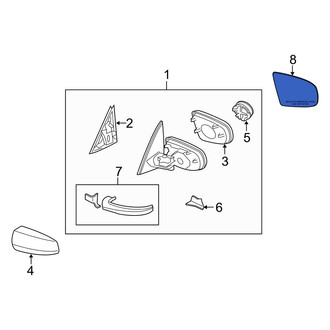 BMW OE - Front Right Door Mirror Glass