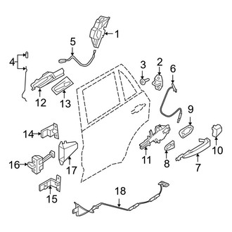 BMW OE - Rear Door - Lock & Hardware