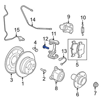 BMW OE - Disc Brake Caliper Anchor Plate Bolt