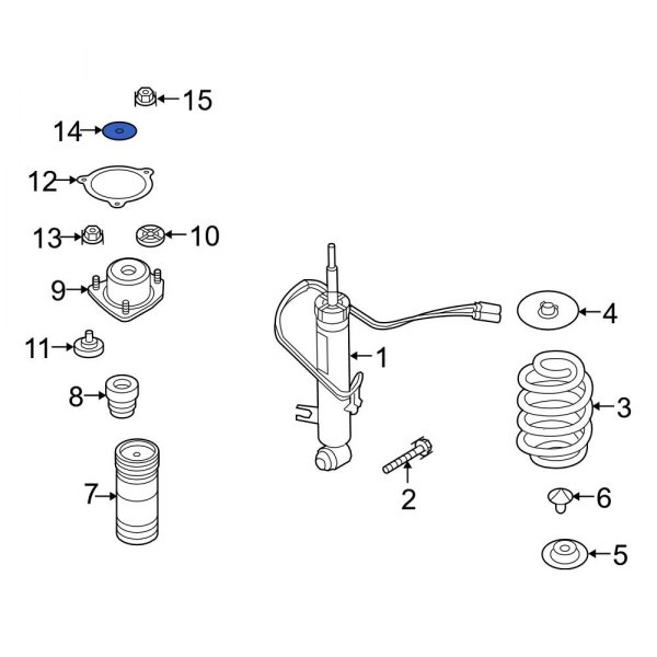 BMW OE 33526862139 Shock Mount Washer