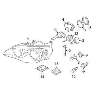 BMW OE - Front Lamps - Headlamp Components (FULL HYBRID EV-GAS (FHEV))