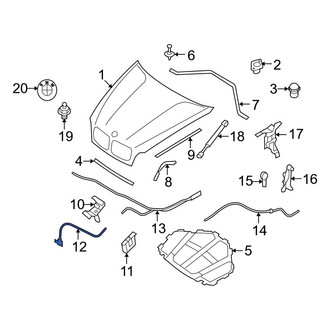 BMW OE - Front Hood Release Cable