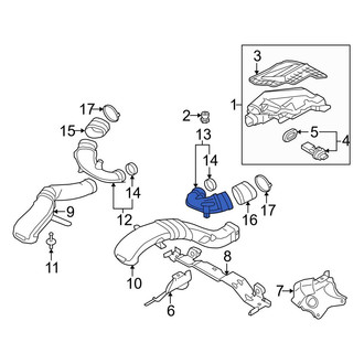 BMW OE - Left Upper Engine Air Intake Hose