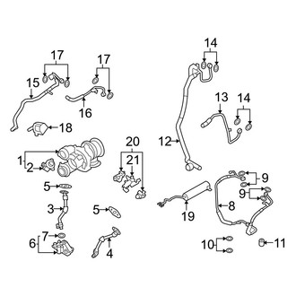 BMW OE - Engine - Turbocharger & Components (Turbocharger & Lines), (FULL HYBRID EV-GAS (FHEV))