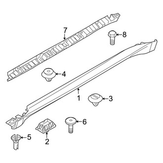 BMW OE - Pillars, Rocker & Floor - Exterior Trim (W/O Step Pad), (FULL HYBRID EV-GAS (FHEV))