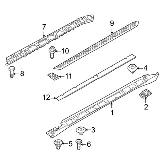 BMW OE - Pillars, Rocker & Floor - Exterior Trim (With Step Pad), (FULL HYBRID EV-GAS (FHEV))