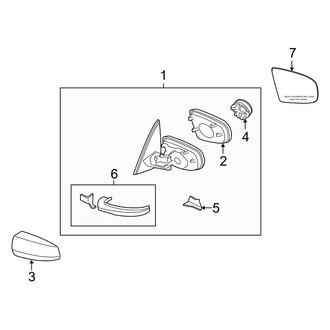 BMW OE - Front Door - Outside Mirrors (FULL HYBRID EV-GAS (FHEV))