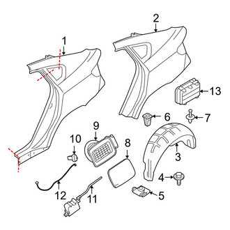 BMW OE - Quarter Panel & Components (FULL HYBRID EV-GAS (FHEV))
