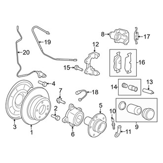 BMW OE - Rear Suspension - Brake Components (ActiveHybrid)