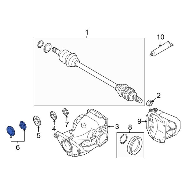 CV Joint Nut