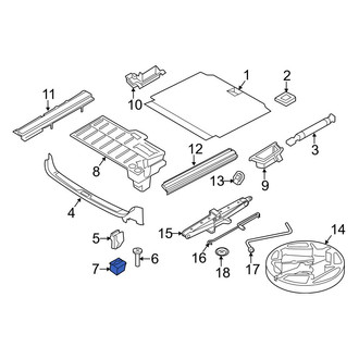 BMW OE - Liftgate Trim Scuff Plate Nut