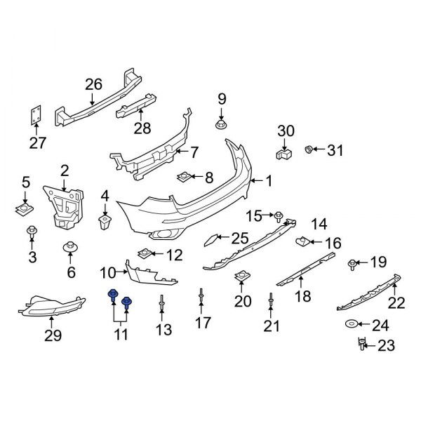 Bumper Cover Screw