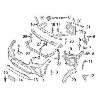 BMW OE - License Plate Bracket Screw