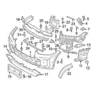 BMW OE - Front Bumper & Grille - Bumper & Components (M60i)