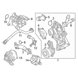 BMW OE - Cooling - Water Pump (Engine), (sDrive40i / xDrive40i)
