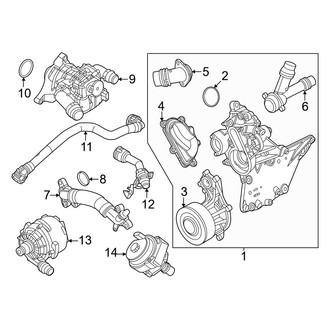 BMW OE - Cooling - Water Pump (Engine), (xDrive50e)