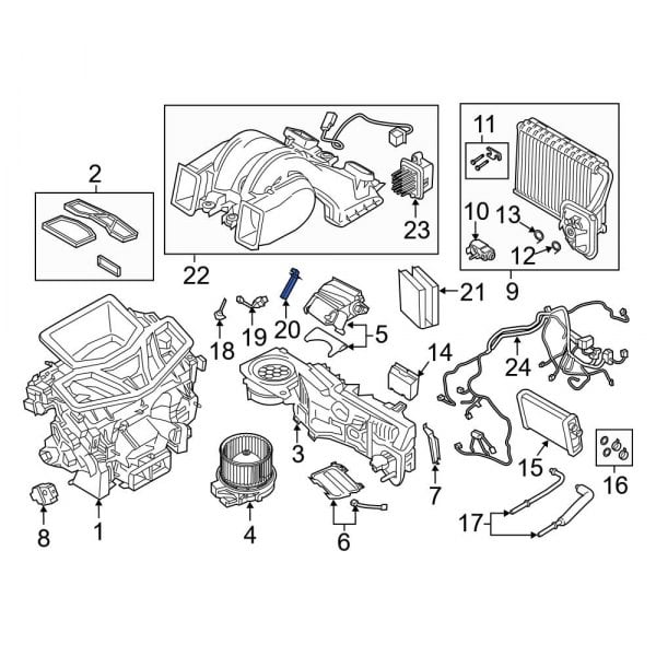 BMW OE 64119350980 - HVAC Temperature Sensor