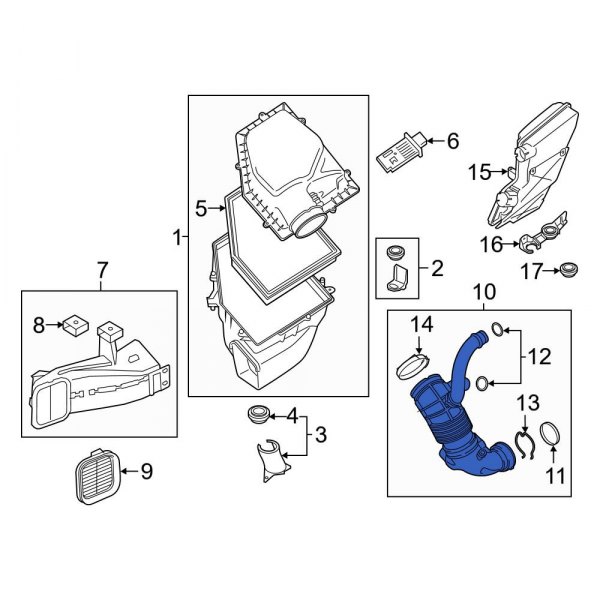 Engine Air Intake Hose