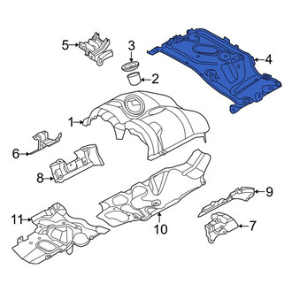 BMW OE - Rear Turbocharger Mount Heat Shield