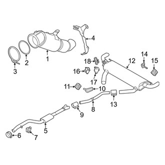 BMW OE - Exhaust System (With M Sport Exhaust), (sDrive40i / xDrive40i)