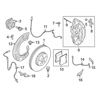 BMW OE - Front Suspension - Brake Components (With M Sport Brakes), (sDrive40i)