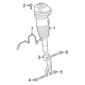 BMW OE - Front Suspension - Struts & Components (With Air Suspension), (RWD)
