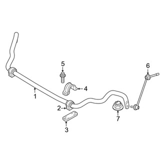 BMW OE - Front Suspension - Stabilizer Bar & Components (W/O Adaptive Suspension), (RWD)